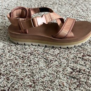Teva blush strapped platform sandals